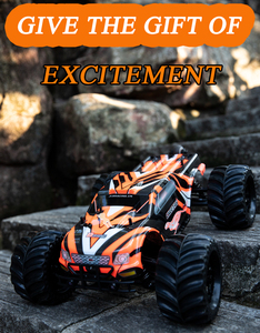 Brushless 1/10 Hobby RC car Electric Monster truck 80km/h (80A) with orange